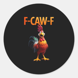 Adesivo Estilo Gótico Vintage Galinha F Caw F Engraçado
