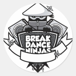 Adesivo Estilo japonês da crista de Breakdancing Ninja