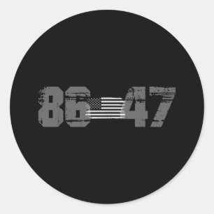 Adesivo Estilo legal Retrospectivo 86 47 Anti Trump