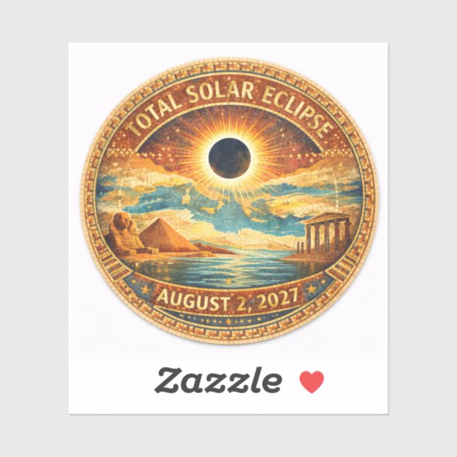 Adesivo Estilo Mosaico 2027 Eclipse (Folha)