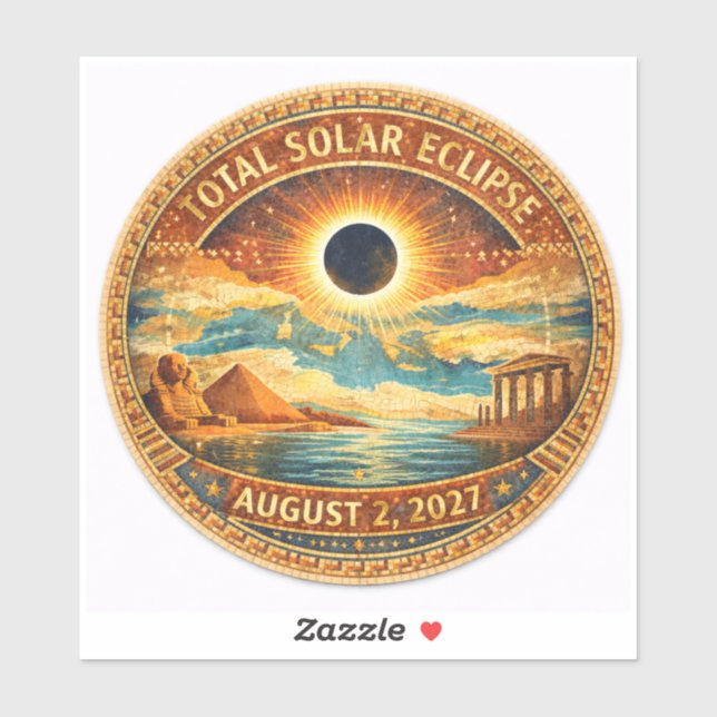 Adesivo Estilo Mosaico 2027 Eclipse (Folha)
