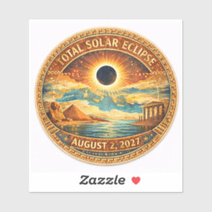 Adesivo Estilo Mosaico Eclipse de 2027