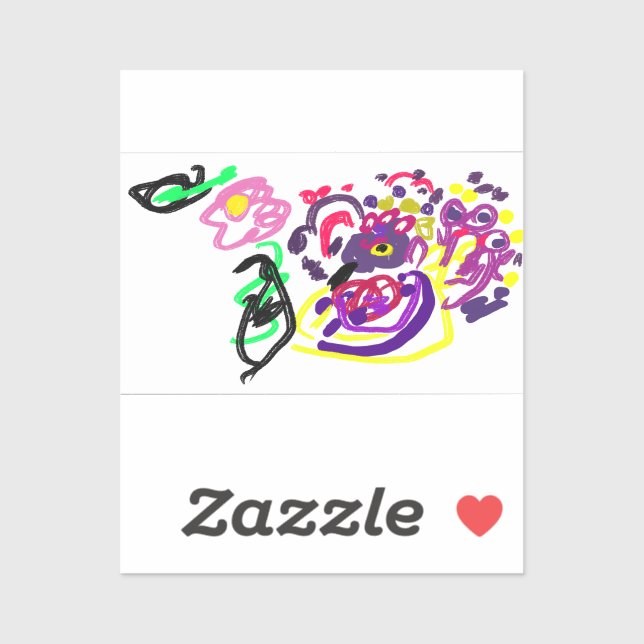 Adesivo estilo Pavão  (Folha)