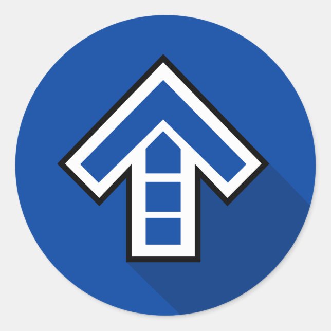 Adesivo Estilo plano de seta para dança (Frente)