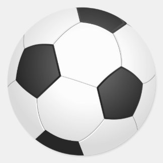 Adesivo Estilo preto e branco de futebol clássico