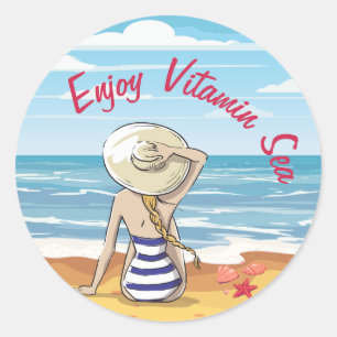 Adesivo Estilo Vitamin Sea Beach 60s