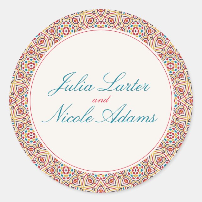 Adesivo Estilos Geométricos Estilhará Casamento Metálico d (Frente)