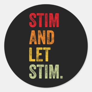 Adesivo Estim Engraçado E Deixem Stim Autismo Sensibilizar