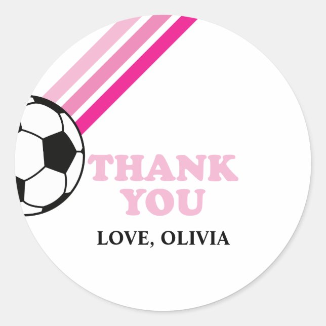 Adesivo Estirpes Rosa De Futebol Obrigado Aniversário (Frente)