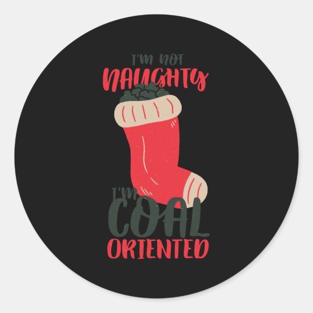 Adesivo Estoque de carvão de Natal (Frente)