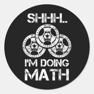 Adesivo Estou a fazer um trabalho de educação matemática
