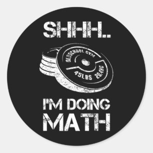 Adesivo Estou a fazer um trabalho de educação matemática