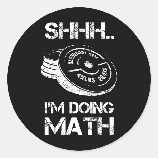 Adesivo Estou a fazer um trabalho de educação matemática (Frente)