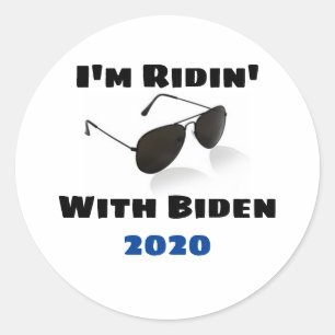 Adesivo Estou a Ridin com Biden em 2020