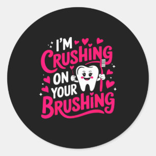 Adesivo Estou Apaixonado Pela Sua Escovação Funny Dental V