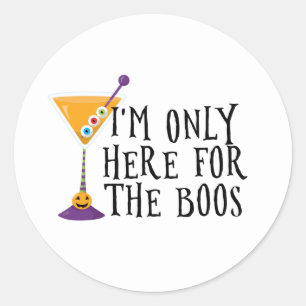Adesivo Estou Aqui Apenas para as Vaias de Halloween
