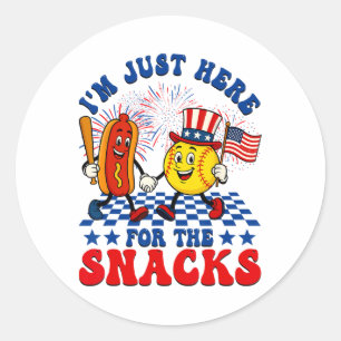 Adesivo Estou Aqui Apenas Para Os Lanches Softll Hotdog 4