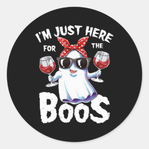 Adesivo Estou Aqui Para O Fantasma Do Boos Halloween