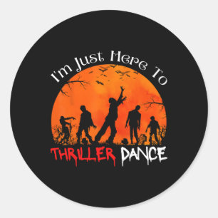 Adesivo Estou aqui para o Thriller Dance Zombie Dançando M