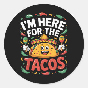 Adesivo Estou Aqui Para Os Tacos Fiesta Cinco De Mayo Engr