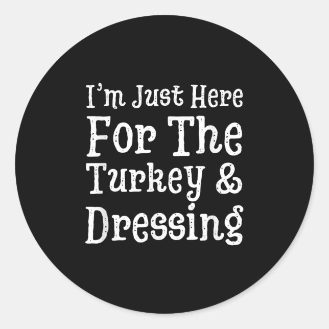 Adesivo Estou aqui pela Turquia &amp; Curtindo o Graças (Frente)