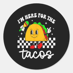 Adesivo Estou aqui pelos Tacos Cinco de Mayo Toddler Mexic