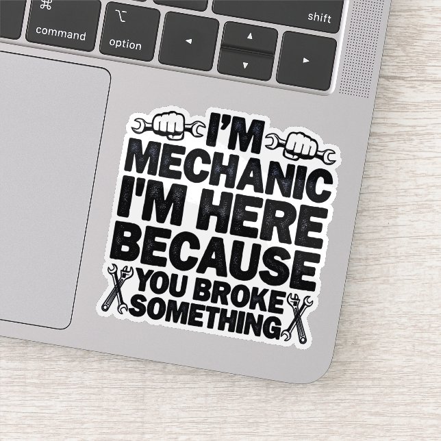 Adesivo Estou aqui porque você quebrou algo engraçado Pai (Detalhe)