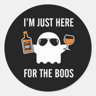 Adesivo Estou Aqui Só Para As Vaias Diversão No Halloween