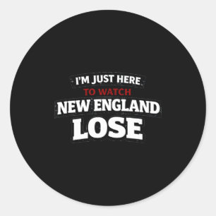 Adesivo Estou aqui só para ver New England perder engraçad