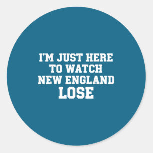 Adesivo Estou aqui só para ver New England perder engraçad