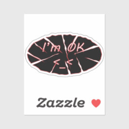 Adesivo Estou bem vinil Sticker