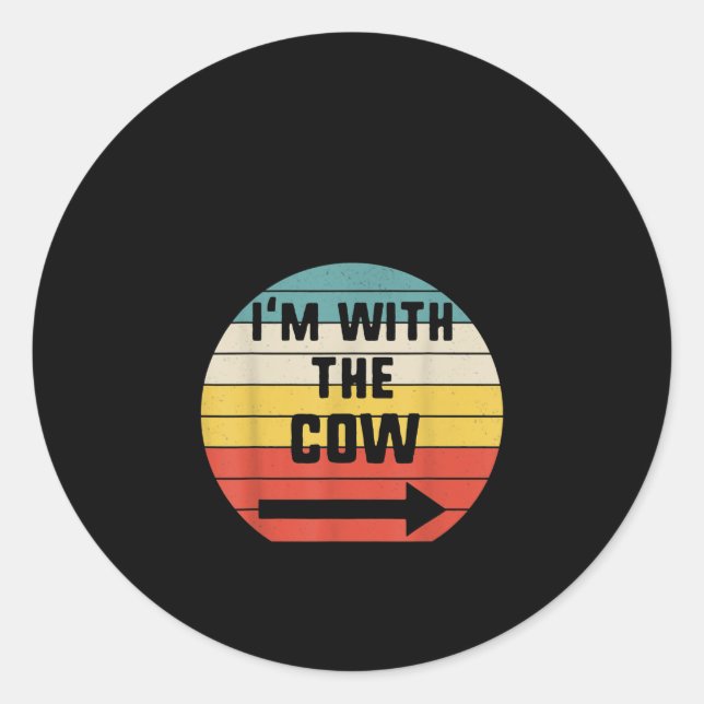 Adesivo Estou com a Vintage da Vaca (Frente)