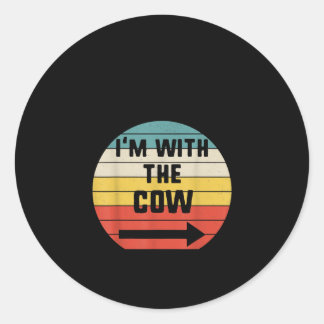 Adesivo Estou com a Vintage da Vaca