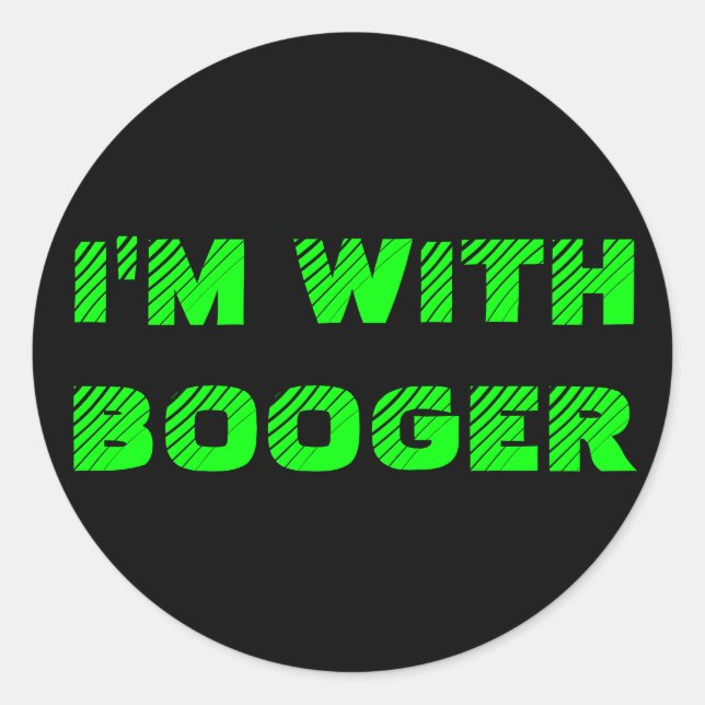 ADESIVO ESTOU COM BOOGER (Frente)