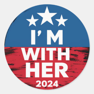 Adesivo Estou Com Ela Kamala Vote Para 2024 Presidente Kam