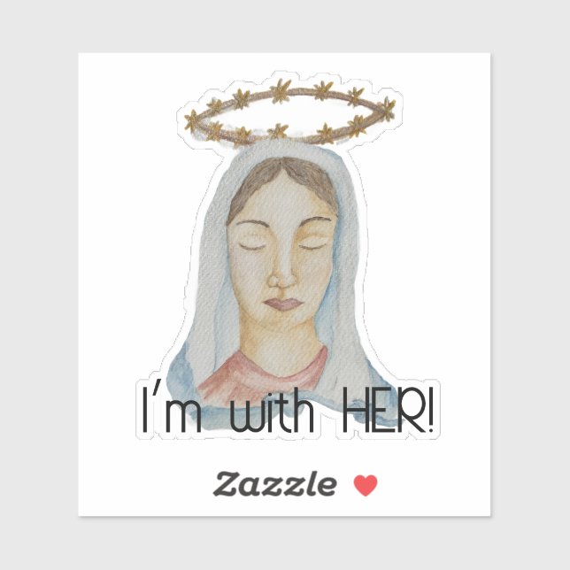 Adesivo Estou com ela, Mary, Undoer of Knots Sticker (Folha)