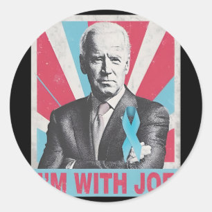 Adesivo Estou com Joe Support Joe Biden luta contra o Pros