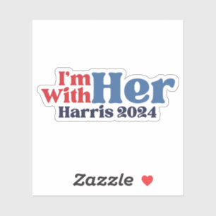 Adesivo Estou com Kamala Harris 2024 Vinyl