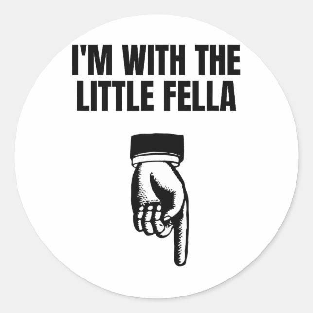 Adesivo Estou Com O Pequeno Fella Embarcando na Troca de F (Frente)