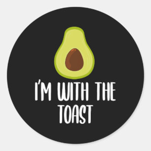 Adesivo Estou com os Casais de Dia das Bruxas de Avocado,