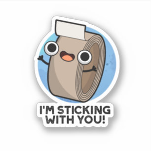 Adesivo Estou com você, canalha de fita de duto engraçad