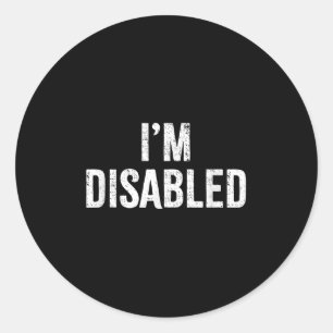 Adesivo Estou Desabilitado _ Orgulho Deficiente _1