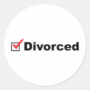 Adesivo Estou Divorciado e Disponível