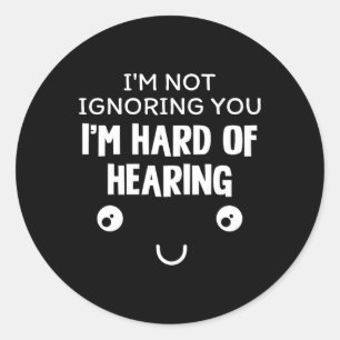 Adesivo Estou Duro de ouvir