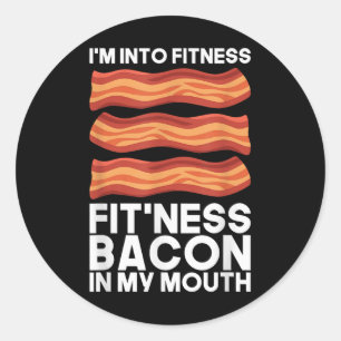Adesivo Estou Em Bacon De Malhação Na Minha Boca, Camisa D