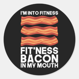 Adesivo Estou Em Bacon De Malhação Na Minha Boca, Camisa D