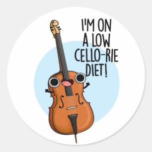 Adesivo Estou em uma dieta de baixa Cello, Engraçado Cello