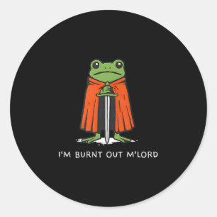 Adesivo Estou Esgotado Mlord Funny Knight Frog Meme Menino