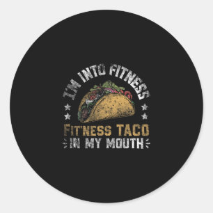 Adesivo Estou Ligado a Tacos de Fitness Mexicanos Cinco De