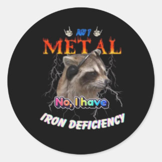 Adesivo Estou Metal Não Tenho Deficiência de Ferro Meme